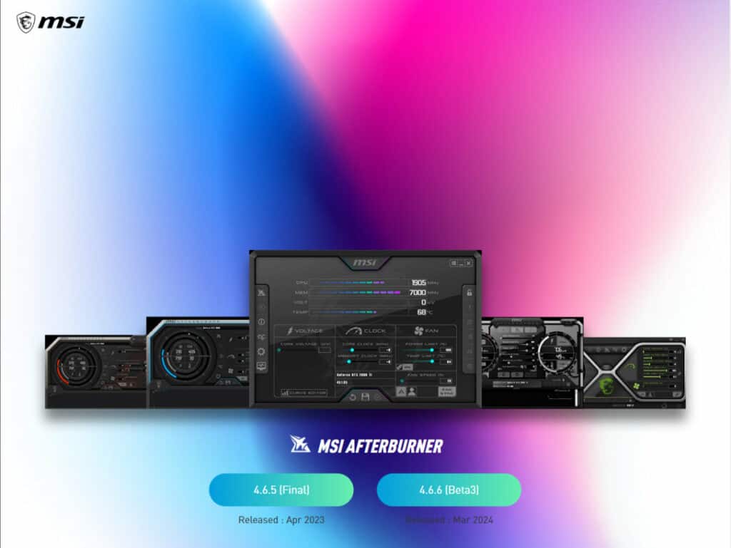 Download and install MSI Afterburner