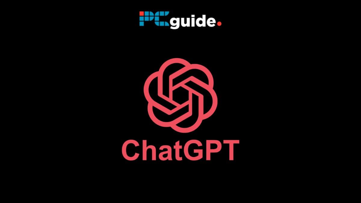 Images shows the ChatGPT logo on a black background below the PCWer logo
