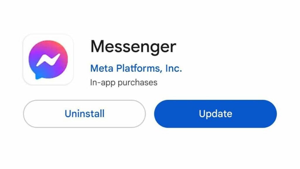 Meta Facebook messenger app update