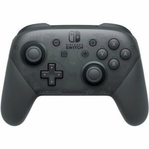 A Nintendo Switch Pro Controller on a white background.