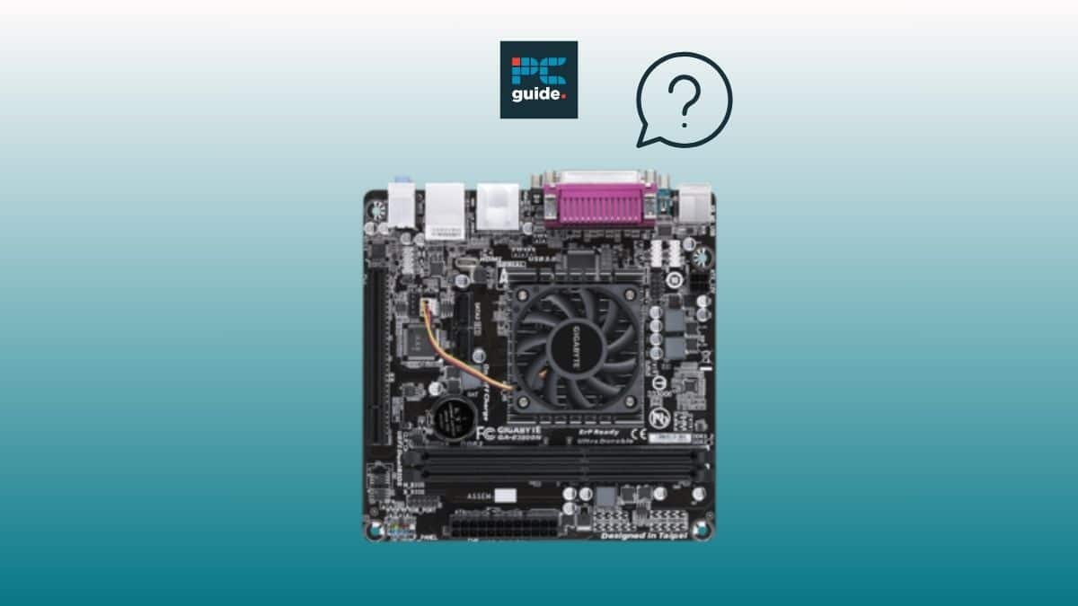 Image shows a motherboard on a blue background below the PCWer logo