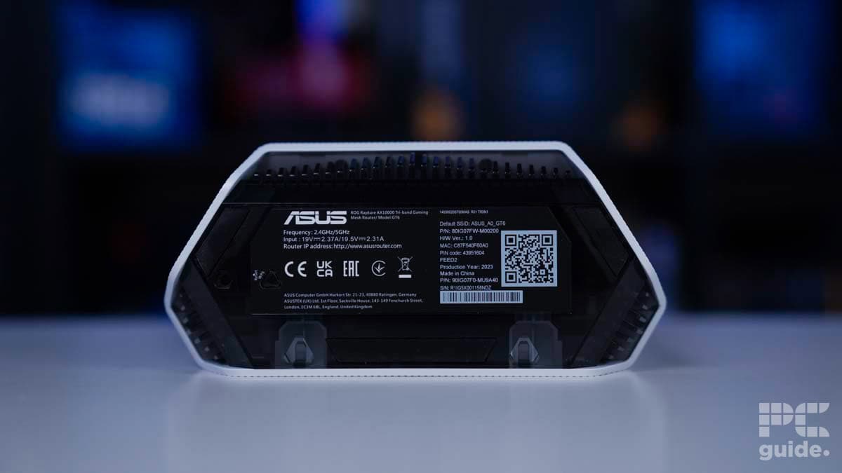 ASUS ROG Rapture GT6 router bottom, Image by PCWer