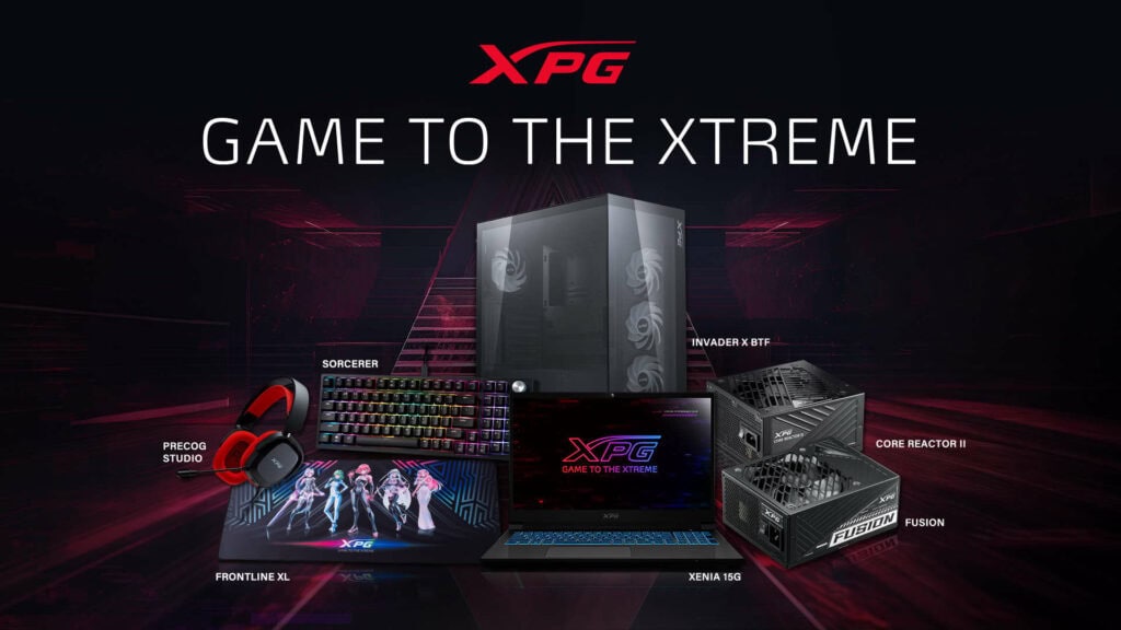 XPG hardware showcase, including the Xenia 15G