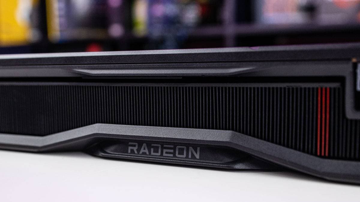 Radeon RX 7000 series GPU resting on table, image by PCWer