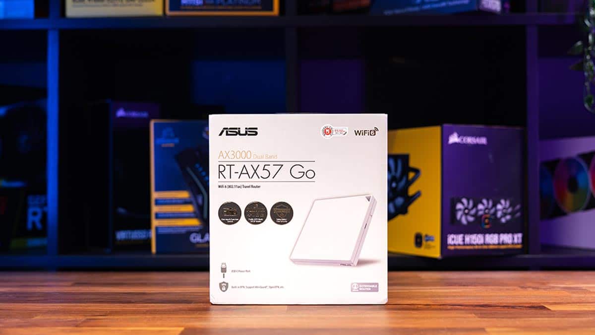 ASUS AX3000 RT-AX57 Go box front, Image by PCWer