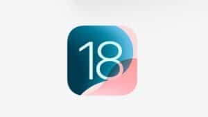 iOS 18 logo against plain white background