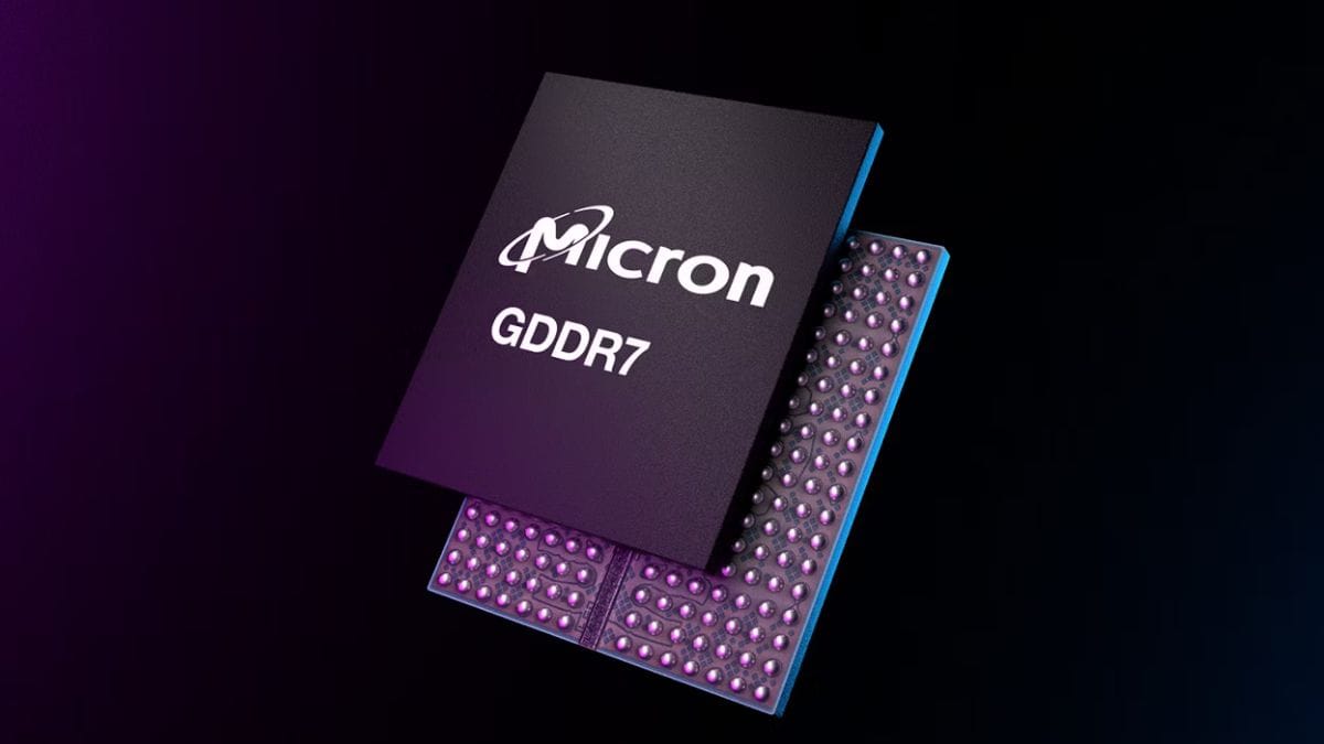 Next-gen GDDR7 memory render, source: Micron